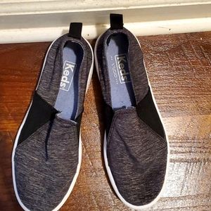Keds grey and white trim memory foam casual shoes